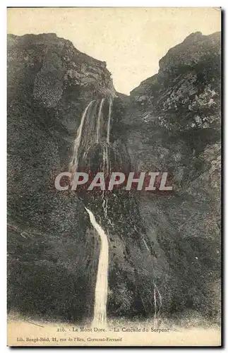 Cartes postales Le Mont Dore La Cascade du Serpent