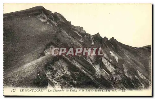 Ansichtskarte AK Le Mont Dore Les Cheminees du Diable et Le Puy de Sancy