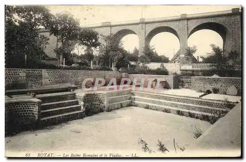 Cartes postales Royat Les Bains Romains Et Le Viaduc