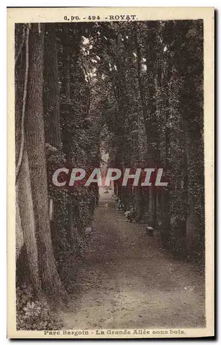 Cartes postales Royat Parc Bargoin La Grande Allee Sous Bois