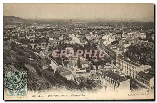 Cartes postales Royat Panorama Pris De L Observatoire