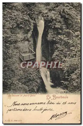 Cartes postales La Bourboule La cascade du plat a barbe