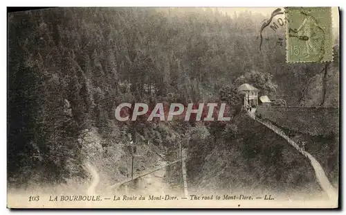 Cartes postales La Bourboule La Route du Mont Dore