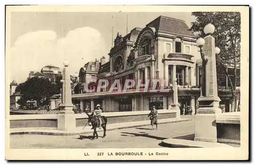 Cartes postales La Bourboule Le Casino Enfant sur un ane