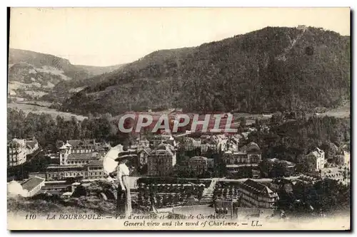 Cartes postales La Bourboule Vue d Ensemble Et Le Bois de Charbanne