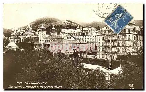 Cartes postales La Bourboule Vue Sur Les Cariatides Et Les Grands Hotels