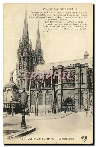 Cartes postales Clermont Ferrand La Cathedrale