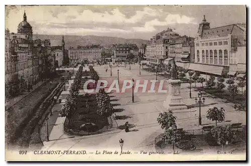 Cartes postales Clermont Ferrand La Place De Jaude Vue generale