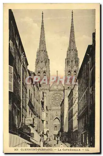 Cartes postales Clermont Ferrand La Cathedrale