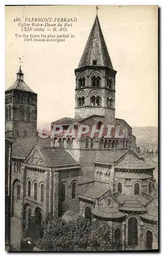 Cartes postales Clermont Ferrand Eglise Notre Dame Du Port