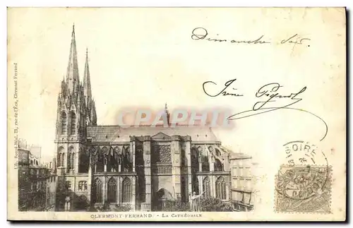 Cartes postales Clermont Ferrand La Cathedrale