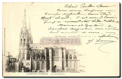 Cartes postales Clermont Ferrand La Cathedrale