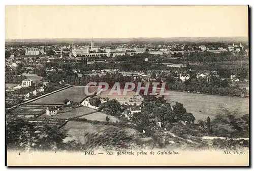 Cartes postales Pau Vue Generale Prise De Guindalos