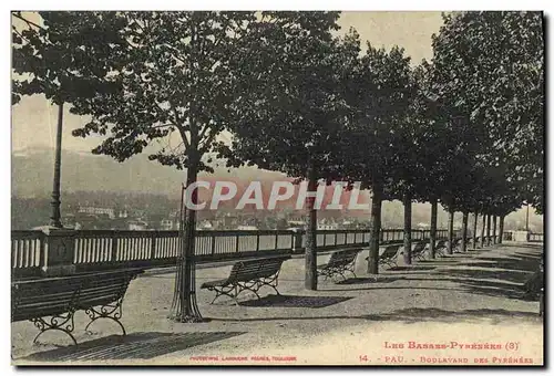 Cartes postales Pau Boulevard Des Pyrenees