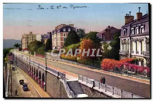 Cartes postales Pau Le boulevard des Pyrenees