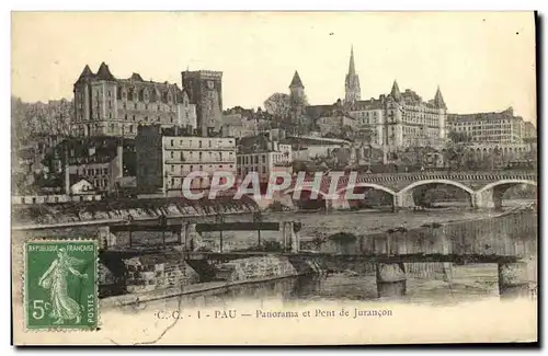 Cartes postales Pau Panorama Et Pont De Jurancon