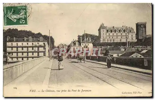 Cartes postales Pau Le Chateau Vue Prise du Pont De Jurancon