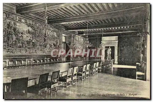 Cartes postales Pau Interieur du Chateau La Salle a Manger