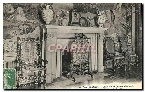 Cartes postales Pau Chambre de Jeanne d Albert Ecran brode par Jeanne d Albret