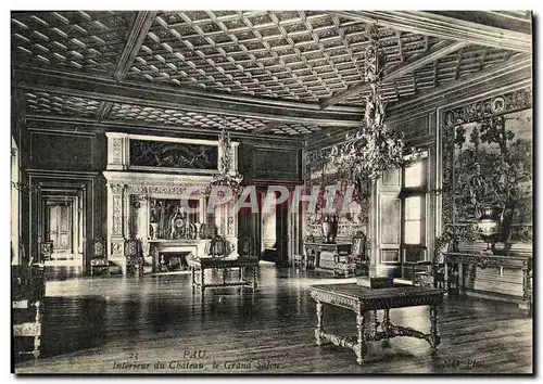 Cartes postales Pau Interieur Du Chateau Le Grand Salon