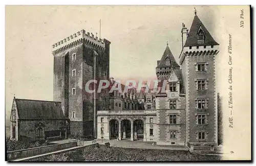 Cartes postales Pau L Entree Du Chateau Cour D Honneur