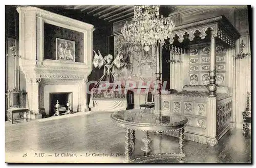 Cartes postales Pau Le Chateau Chambre de Henri IV