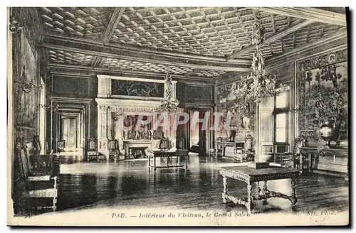 Cartes postales Pau Interieur du Chateau Le Grand Salon