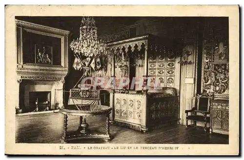 Cartes postales Pau Le Chateau Le Lit Et Le berceau d Henri IV