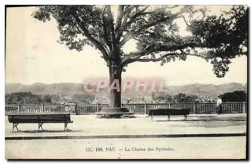 Cartes postales Pau La Chaine Des Pyrenees