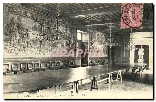 Cartes postales Pau Le Chateau La Salle des Etats