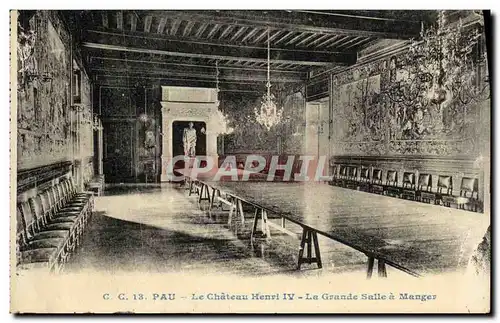 Ansichtskarte AK Pau Le Chateau Henri IV La grande salle a manger