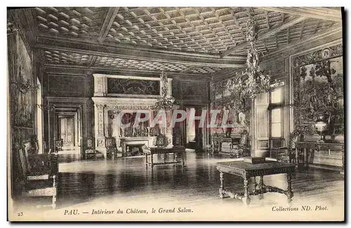 Cartes postales Pau Interieur du Chateau Le Grand Salon