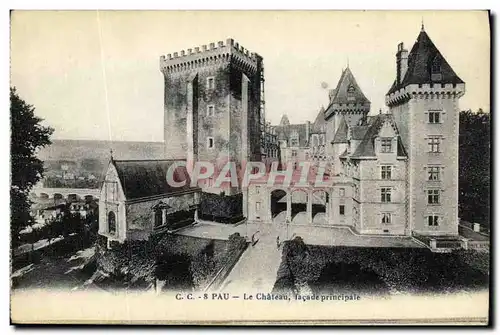 Ansichtskarte AK Pau Le Chateau Facade Principale