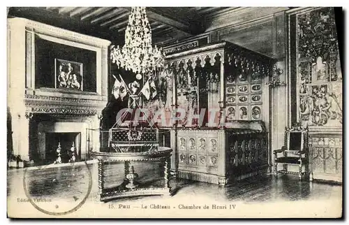 Cartes postales Pau Le Chateau Chambre De Henri IV