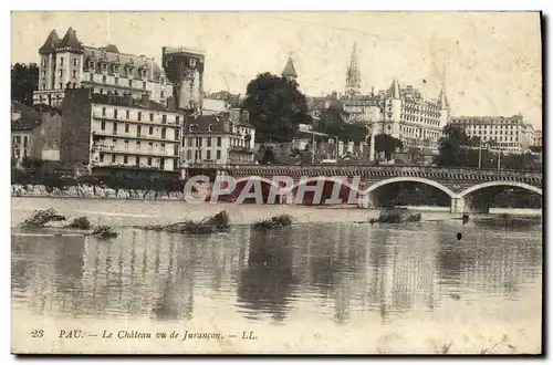 Cartes postales Pau Le Chateau Vu De Jurancon