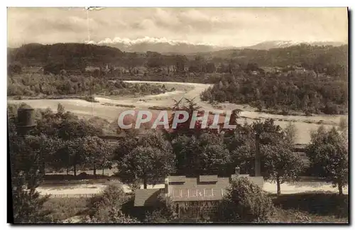 Ansichtskarte AK Pau La Chaine Des Pyrenees Usine