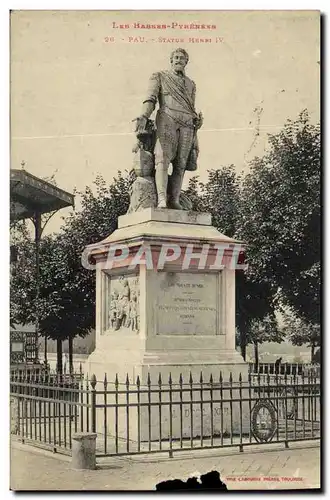 Cartes postales Pau Statue Henri IV