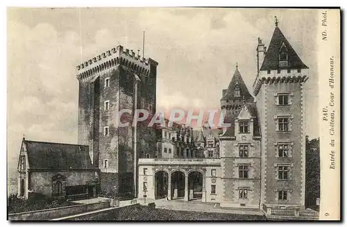 Cartes postales Pau Entre du Chateau Cour d Honneur