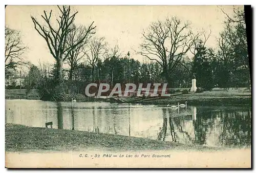 Ansichtskarte AK Pau Le Lac du Parc Beaumont