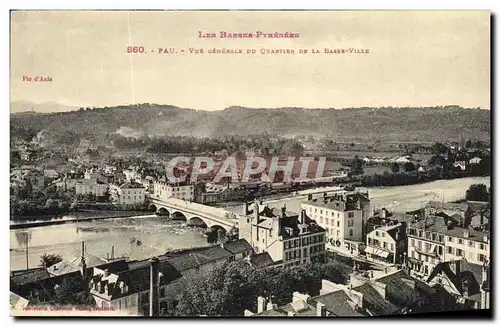 Cartes postales Pau Vue Generale Du Quartier De LA Basse Ville