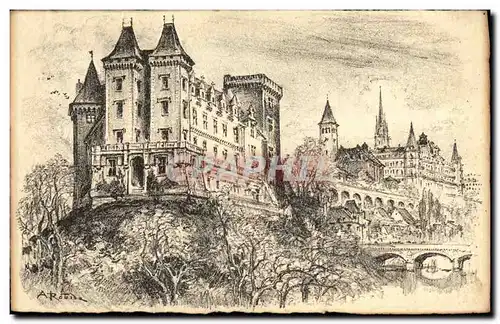 Cartes postales Pau Le Chateau La Chambre