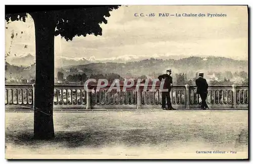 Cartes postales Pau La Chaine des Pyrenees