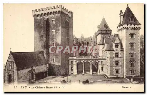 Cartes postales Pau Le Chateau Henri IV