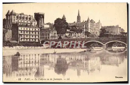 Cartes postales Pau Le Chateau Vu de Jurancon