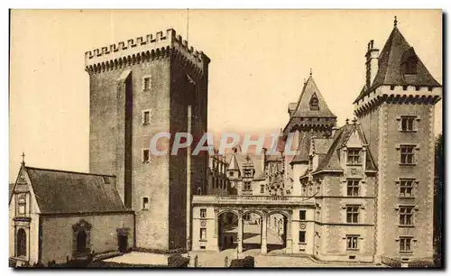 Cartes postales Pau Le Chateau Henri IV Donjon Facade et Entree