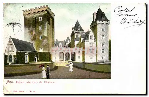 Cartes postales Pau Entree Principale du Chateau