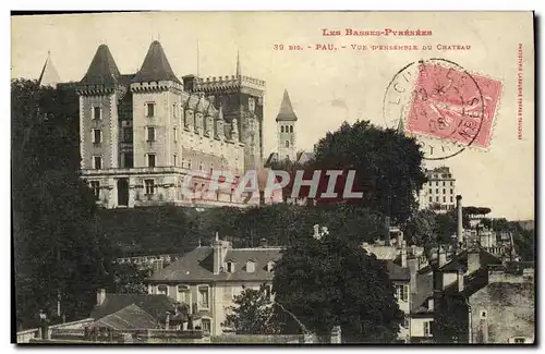 Cartes postales Pau Vue D Enssmdle Du Chateau