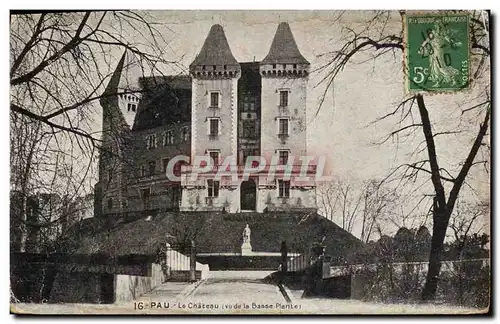 Cartes postales Pau Le Chateau Vu de la Basse plante