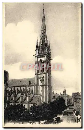 Cartes postales Pau L Eglise Saint Martin