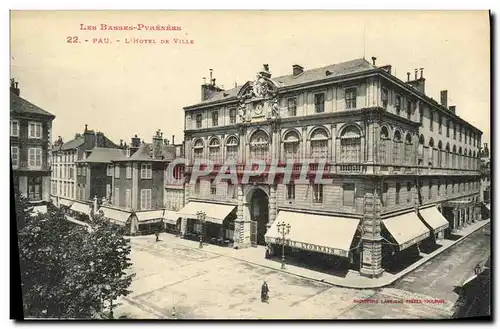 Cartes postales Pau L Hotel De Ville